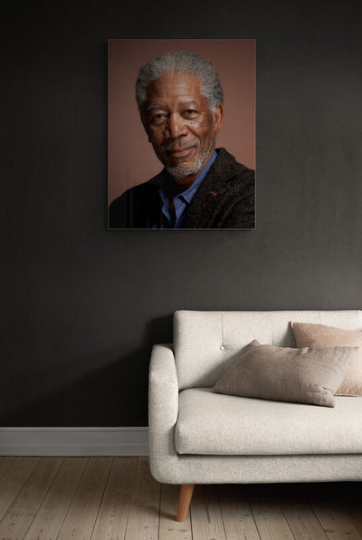 Canvas portret Morgan Freeman
