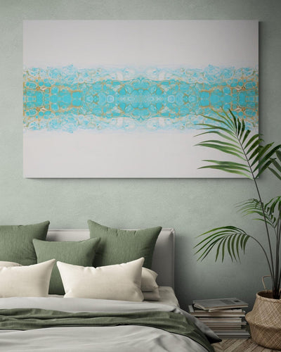 Canvas abstract Turquoise