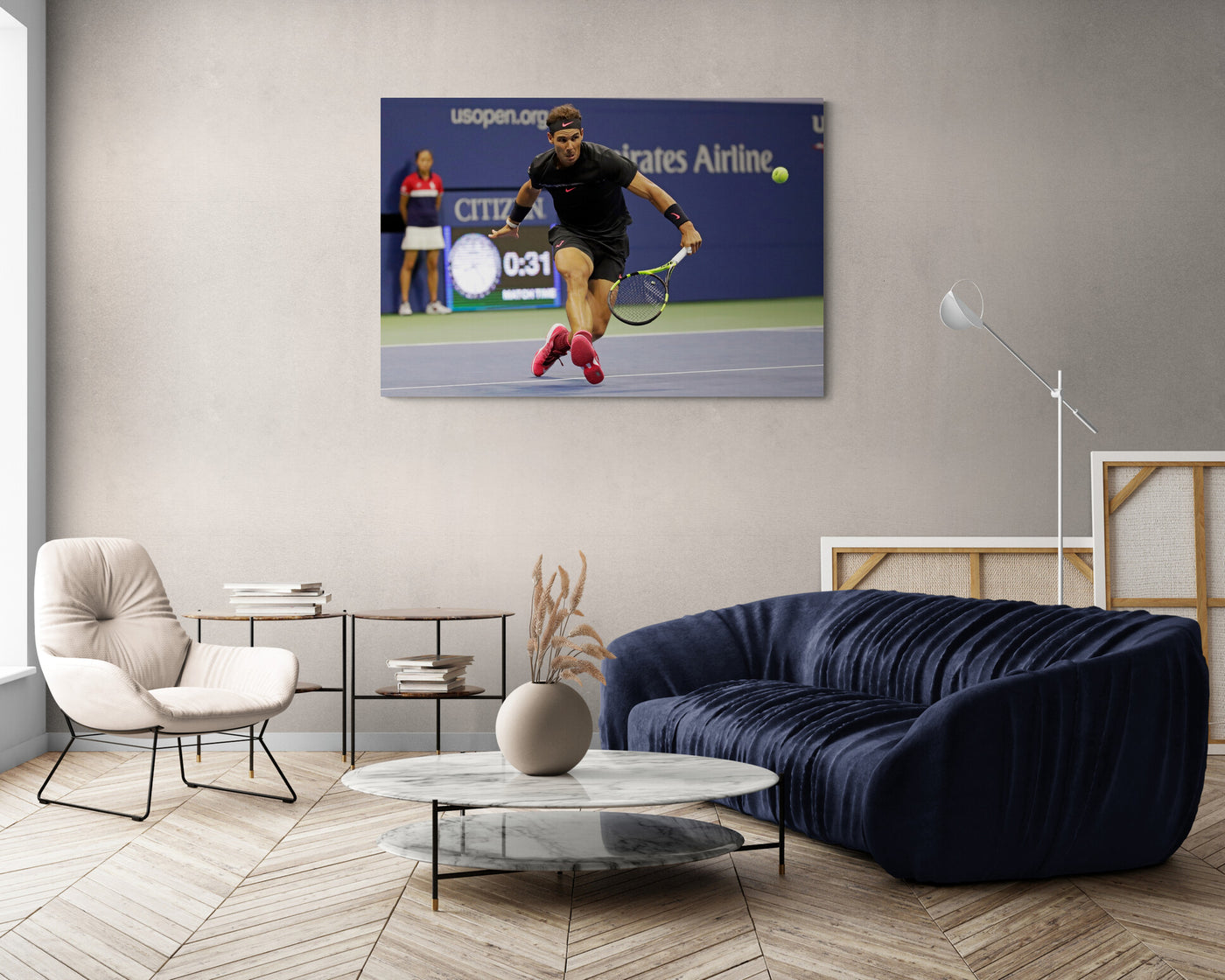 Tablou Canvas Rafael Nadal in action