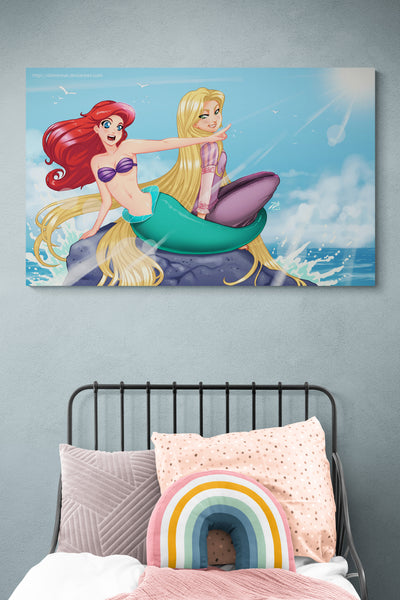 Tablou Ariel si Rapunzel