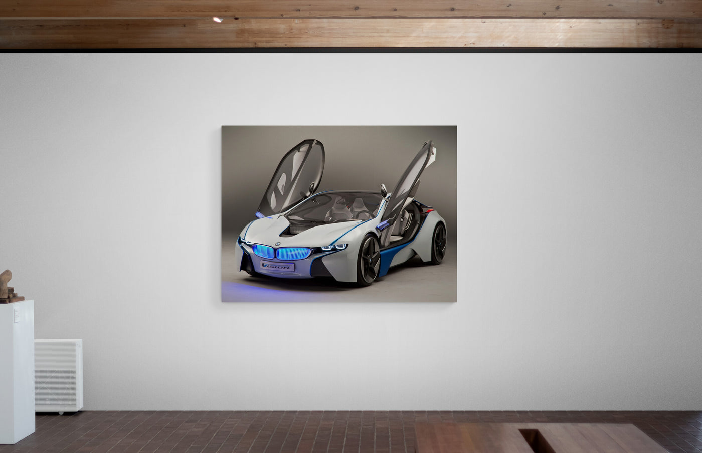 Tablou canvas BMW I8 with doors up