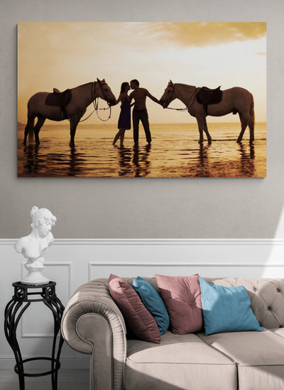 Tablou personalizat Love & horses