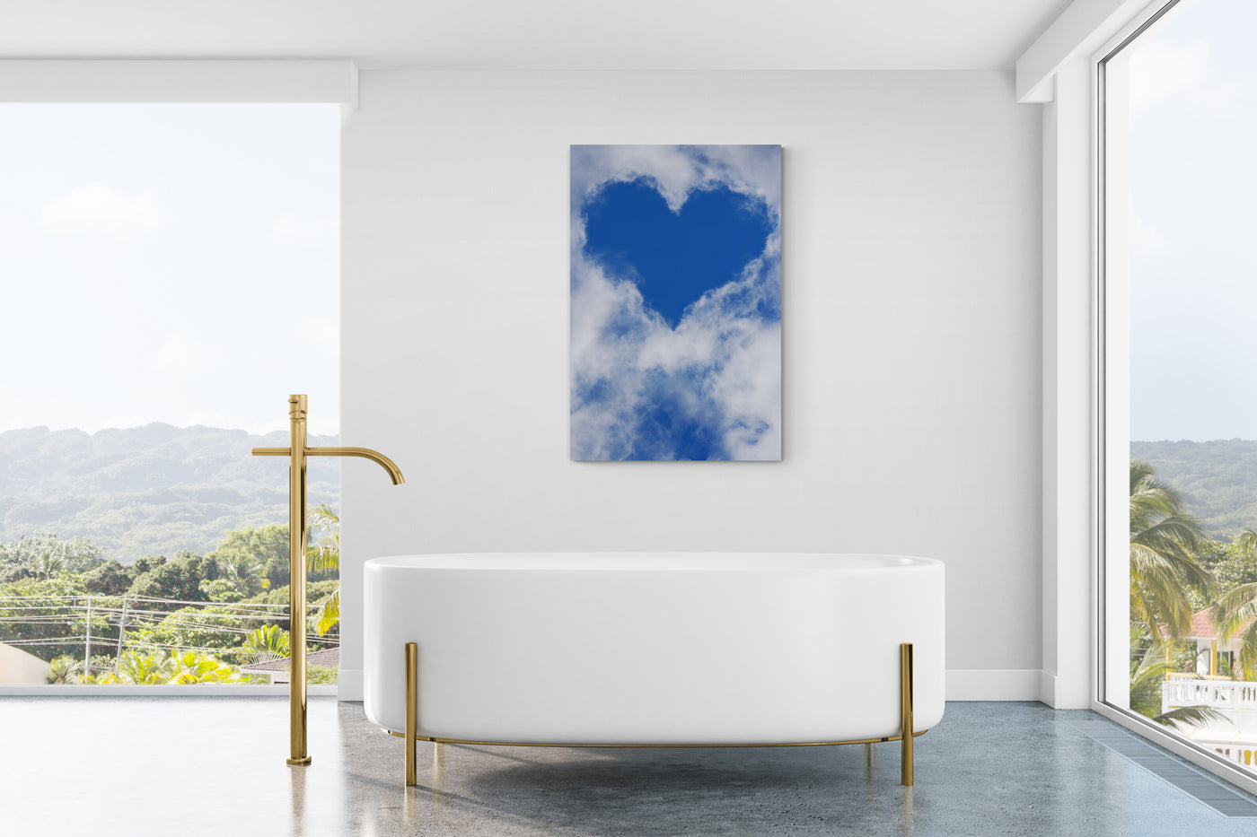 Tablou canvas Clouds with love
