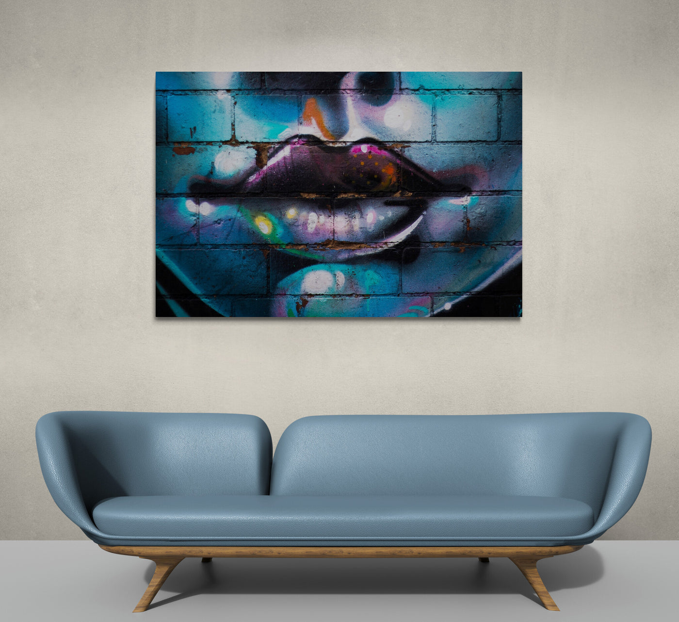 Tablou Canvas Graffiti kiss