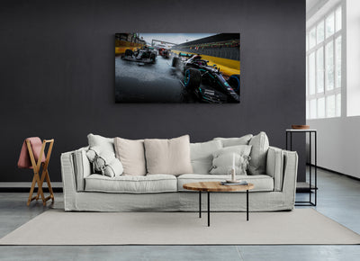 Canvas Lewis Hamilton's car