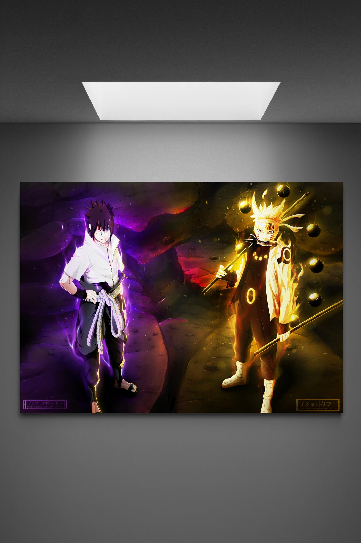 Tabloul Canvas Sasuke and Naruto