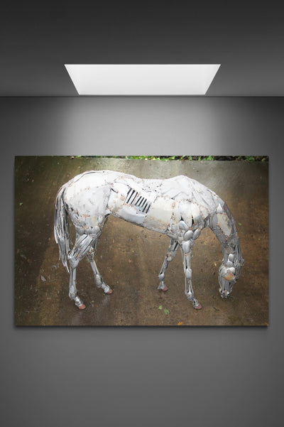 Canvas Metal horse