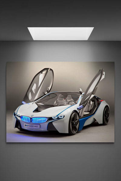 Tablou canvas BMW I8 with doors up