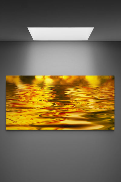 Tablou abstract Gold water