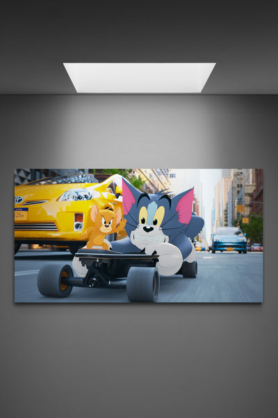 Tablou Tom & Jerry racing