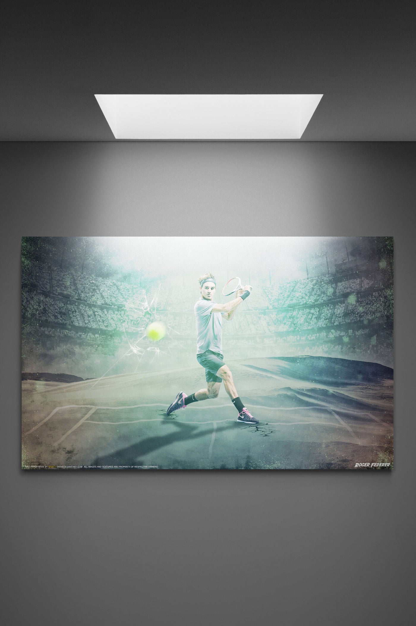 Canvas Roger Federer poster