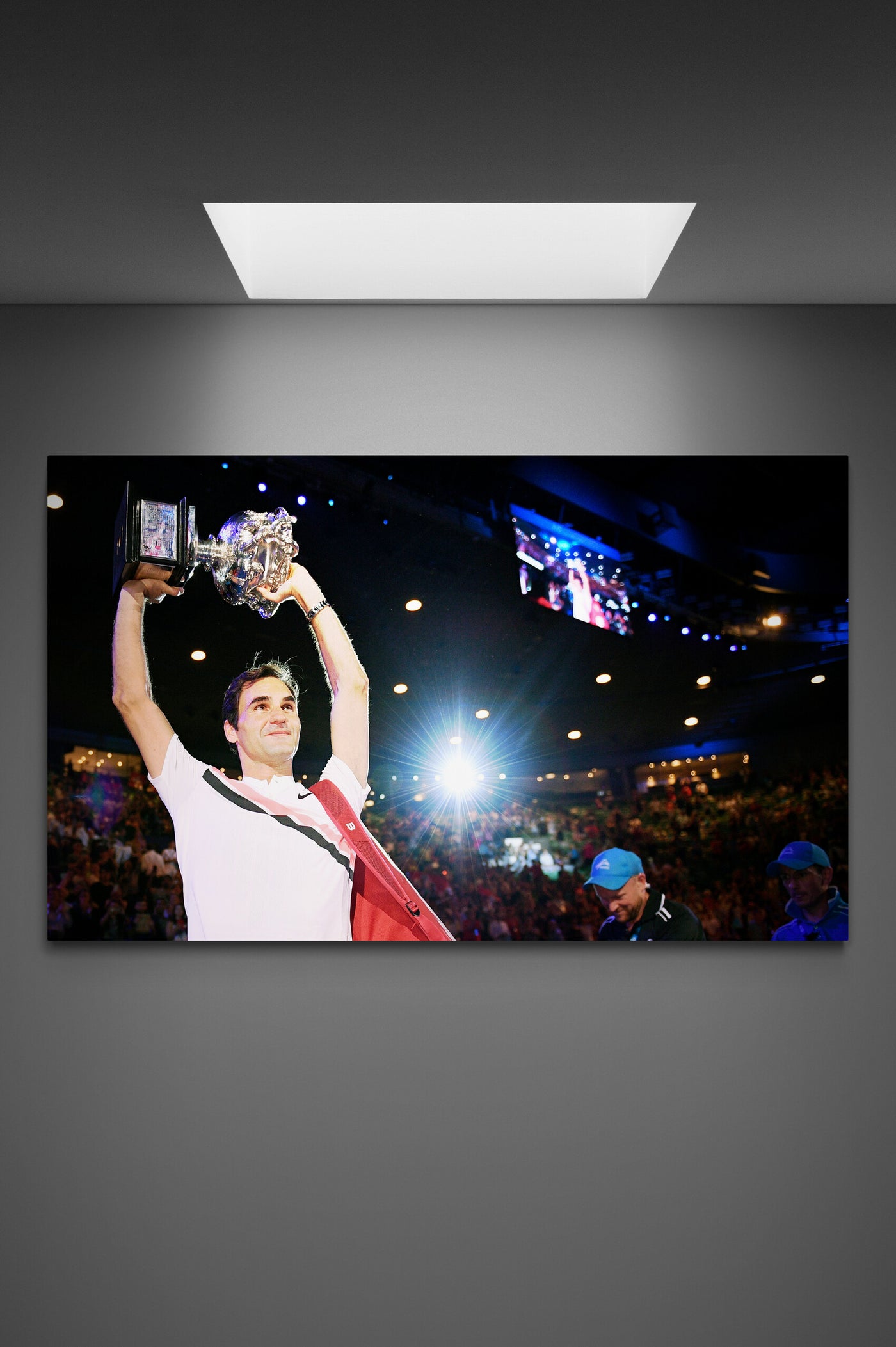 Canvas Roger Federer the winner