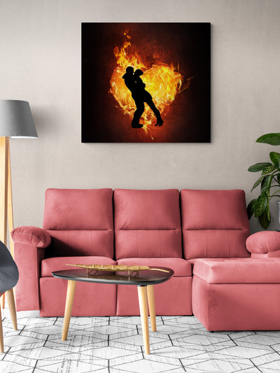Tablou canvas Love on fire
