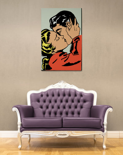 Tablou canvas Sarut animatie