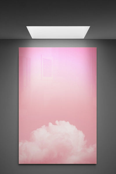Tablou abstract Nori in decor roz