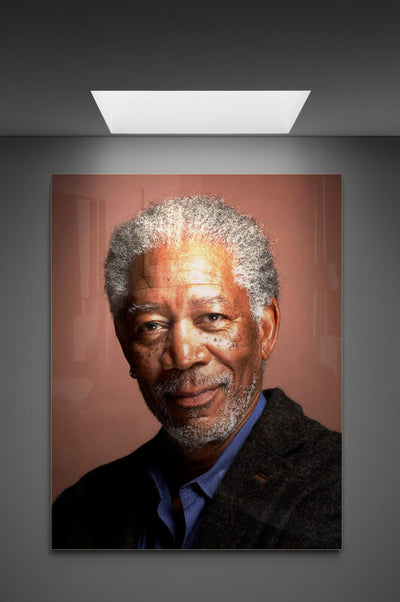 Canvas portret Morgan Freeman