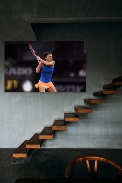 Canvas Simona Halep pe teren