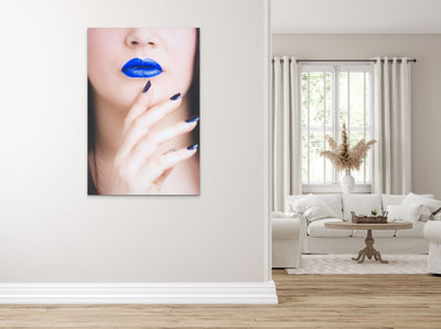 Tablou Canvas Blue lips