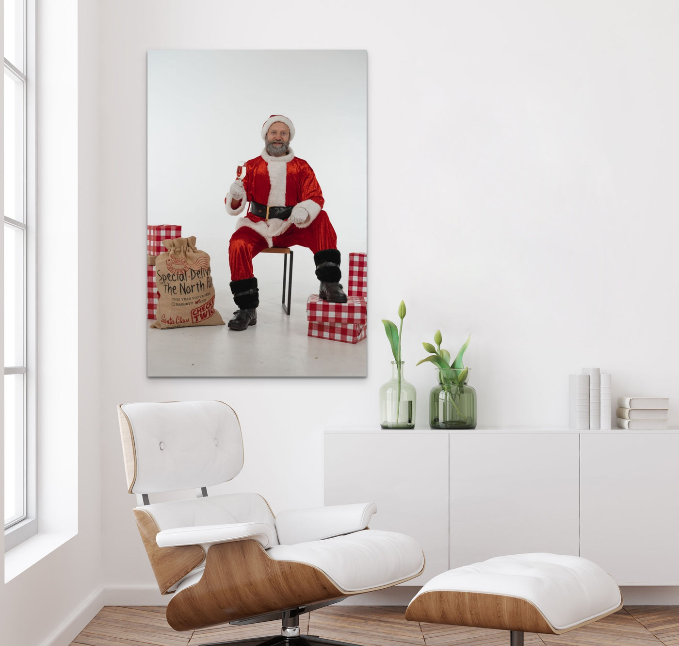 Tablou personalizat Santa in the house
